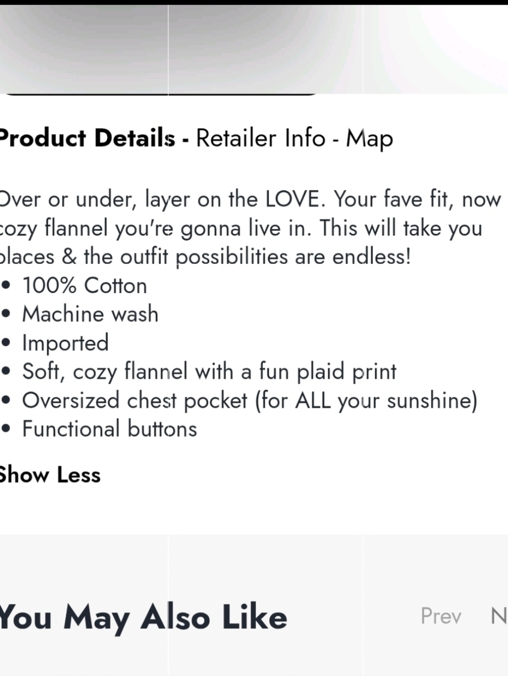 ❤️ NWT! AERIE ANYTIME FAVE OVERSIZED GINGHAM FLANNEL BUTTON DOWN SHIRT / TOP, SM - Picture 14 of 14